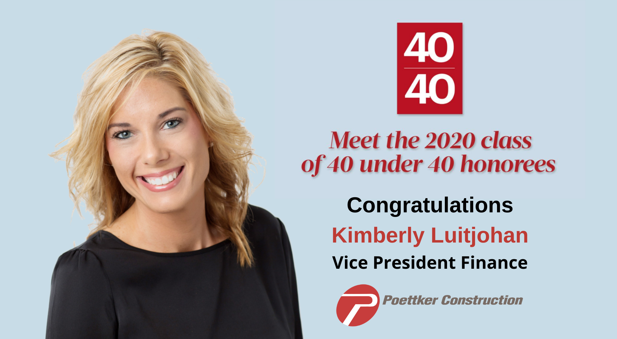 congratulations-kim-luitjohan Kimberly Luitjohan, 40 Under 40 | Poettker Construction